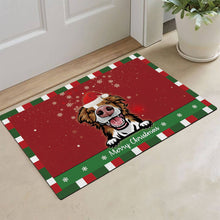 Load image into Gallery viewer, KafePross Christmas Decoration Doormat with Cute Dog Australian Shepherd