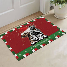 Load image into Gallery viewer, KafePross Christmas Decoration Doormat with Cute Dog Australian Shepherd
