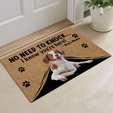 Load image into Gallery viewer, KafePross - Brittany Spaniel Dog Doormat - Not Need to Knock, I Know You're Here