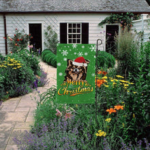 Load image into Gallery viewer, KafePross-Merry Christmas Dog Chichihua Garden House Flag
