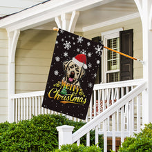 Load image into Gallery viewer, KafePross-Merry Christmas Dog Labrador Garden House Flag
