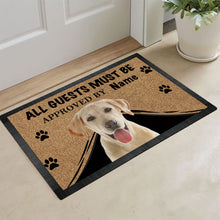 Load image into Gallery viewer, KafePross Labrador Dog Doormat All Guest Must be Approved Rubber Floor Mat