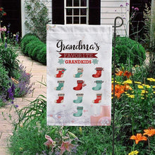 Load image into Gallery viewer, KafePross-Personalized Christmas Grandma's Sock Garden House Flag