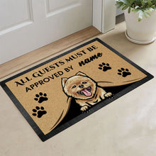 Load image into Gallery viewer, KafePross-Pomeranian Peeking Dog Doormat-All Guests Must be Approved