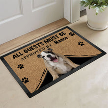 Load image into Gallery viewer, KafePross English Bulldog Dog Doormat All Guest Must be Approved Rubber Floor Mat