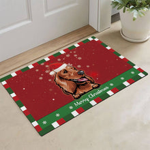 Load image into Gallery viewer, KafePross Christmas Decoration Doormat with Cute Dog Australian Shepherd