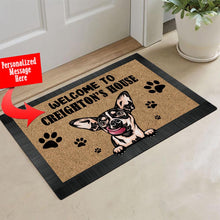 Load image into Gallery viewer, KafePross - Personalized Welcome to My House Home Dog Doormat Chichihua Floor Mat