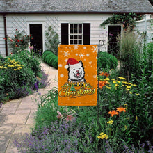 Load image into Gallery viewer, KafePross-Merry Christmas Dog Finnish Lapphund Garden House Flag