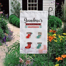 Load image into Gallery viewer, KafePross-Personalized Christmas Grandma's Sock Garden House Flag