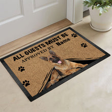 Load image into Gallery viewer, KafePross German Shepherd Dog Dog Doormat All Guest Must be Approved Rubber Floor Mat