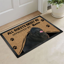 Load image into Gallery viewer, KafePross - Newfoundland Dog Custom Dog's Name Doormat All Guest Must be Approved
