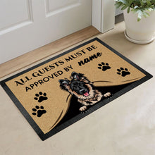 Load image into Gallery viewer, KafePross - German Shepherd Peeking Dog Doormat - All Guests Must be Approved