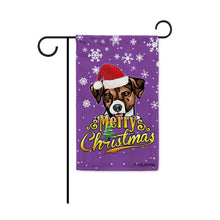 Load image into Gallery viewer, KafePross-Merry Christmas Dog Jack Russell Terrier Garden House Flag
