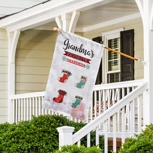 Load image into Gallery viewer, KafePross-Personalized Christmas Grandma's Sock Garden House Flag