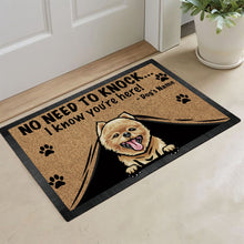 Load image into Gallery viewer, KafePross - Beagle Peeking Dog Doormat - Not Need to Knock, I Know You're Here