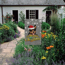 Load image into Gallery viewer, Merry Christmas Dog Australian Kelpie Garden House Flag