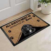 Load image into Gallery viewer, KafePross French Bulldog Dog Doormat All Guest Must be Approved Rubber Floor Mat
