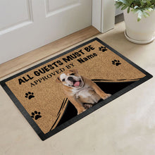 Load image into Gallery viewer, KafePross English Bulldog Dog Doormat All Guest Must be Approved Rubber Floor Mat