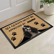 Load image into Gallery viewer, Custom Dog's Name Doormat-All Guests Must be Approved By Cocker Outdoor Doormat