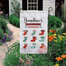Load image into Gallery viewer, KafePross-Personalized Christmas Grandma's Sock Garden House Flag
