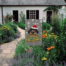 Load image into Gallery viewer, KafePross-Merry Christmas Dog Dachshund Garden House Flag