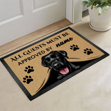 Load image into Gallery viewer, KafePross-Labrador Peeking Dog Doormat-All Guests Must be Approved