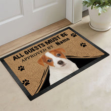 Load image into Gallery viewer, KafePross Jack Russell Terrier Dog Doormat All Guest Must be Approved Rubber Floor Mat