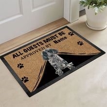 Load image into Gallery viewer, KafePross English Setter Dog Doormat All Guest Must be Approved Rubber Floor Mat