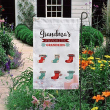 Load image into Gallery viewer, KafePross-Personalized Christmas Grandma's Sock Garden House Flag