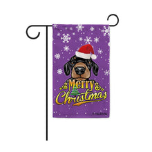Load image into Gallery viewer, KafePross-Merry Christmas Dog Dachshund Garden House Flag