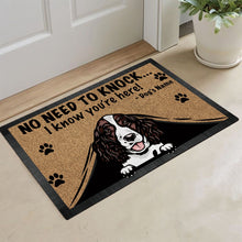 Load image into Gallery viewer, KafePross - Dalmatian Peeking Dog Doormat - Not Need to Knock, I Know You're Here