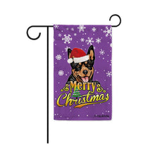Load image into Gallery viewer, Merry Christmas Dog Australian Kelpie Garden House Flag