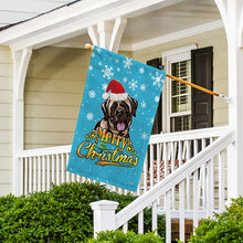 Load image into Gallery viewer, KafePross-Merry Christmas Dog Mastiff Garden House Flag