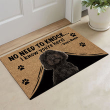 Load image into Gallery viewer, KafePross Labradoodle Doormat Not Need to Knock, We Know You're Here