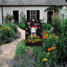 Load image into Gallery viewer, KafePross-Merry Christmas Dog Bull Terrier Garden House Flag