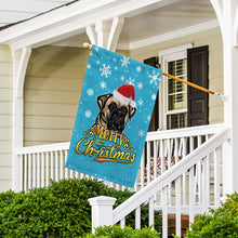 Load image into Gallery viewer, KafePross-Merry Christmas Dog Bull Mastiff Garden House Flag