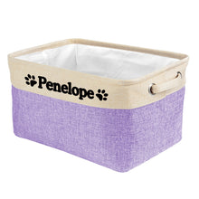 Load image into Gallery viewer, KafePross Custom Storage Basket Dog Toys Box, 72 dog breeds optional