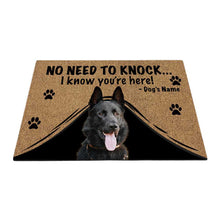 Load image into Gallery viewer, KafePross - German Shepherd Dog Doormat - Not Need to Knock, I Know You're Here