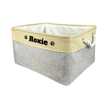 Load image into Gallery viewer, KafePross Custom Storage Basket Dog Toys Box, 72 dog breeds optional