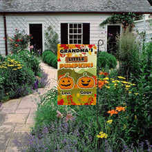 Load image into Gallery viewer, PERSONALIZED GRANDMA’S LITTLE PUMPKINS FALL FLAG