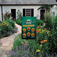 Load image into Gallery viewer, PERSONALIZED GRANDMA’S LITTLE PUMPKINS HALLOWEEN FLAG