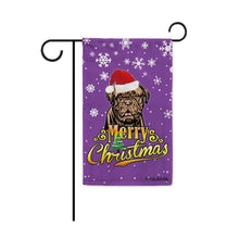 Load image into Gallery viewer, KafePross-Merry Christmas Dog Dogue De Bordeaux Garden House Flag
