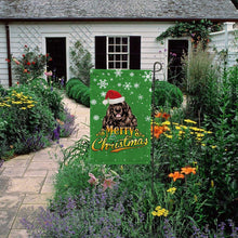 Load image into Gallery viewer, KafePross-Merry Christmas Dog Cocker Spaniel Garden House Flag