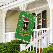 Load image into Gallery viewer, KafePross-Merry Christmas Dog Bull Terrier Garden House Flag