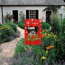 Load image into Gallery viewer, KafePross-Merry Christmas Dog Papillion Garden House Flag