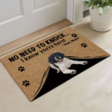 Load image into Gallery viewer, KafePross - Brittany Dog Doormat - Not Need to Knock, I Know You're Here