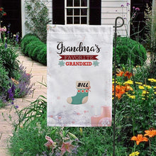 Load image into Gallery viewer, KafePross-Personalized Christmas Grandma's Sock Garden House Flag