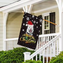 Load image into Gallery viewer, KafePross-Merry Christmas Dog Finnish Lapphund Garden House Flag