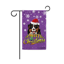 Load image into Gallery viewer, KafePross-Merry Christmas Dog Bernese Mountain Dog Garden House Flag