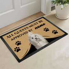 Load image into Gallery viewer, Custom Dog's Name Doormat-All Guests Must be Approved By Havanese Outdoor Doormat